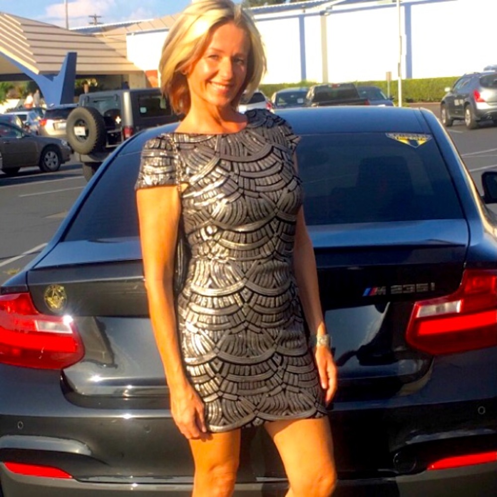 Dress The Population Sequin Cocktail Dress